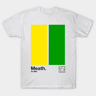 County Meath / Original Retro Style Minimalist Poster Design T-Shirt